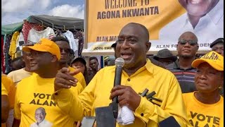 ALAN JOHN KWADWO KYEREMATEN TOURS TECHIMAN MARKET JULY 31 2024 [upl. by Elum]