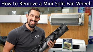 How to Remove a Mini Split Fan Wheel [upl. by Eelyrag574]