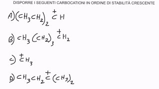 CORSO DI CHIMICA ORGANICA  LEZIONE 31 DI 61  CARBOCATIONI CARBANIONI RADICALI E LORO STABILITA [upl. by Ellis38]