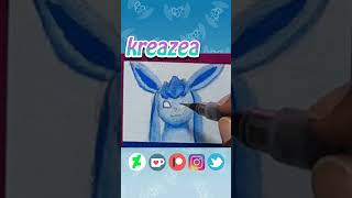 No 471  Glaceon painting painting pokemon glaceon [upl. by Joashus]