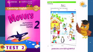 Movers 2  Test 2  NEW  Authentic Examination Papers  Listening Test 2 With Answer Key [upl. by Aohsoj659]