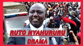 DRAMA Defiant GEN Zs MARCHING to RutoNyahururu CHURCH Service as BISHOP forced to RUN for his LIFE [upl. by Alegnaoj513]