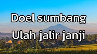 Doel sumbang ulah jalir janji [upl. by Baggs]