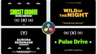 15 Cinematic Title Template Pack For Davinci Resolve – Perfect for Any Project [upl. by Ashton]