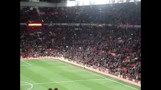 We are the champions  Old Trafford  Champions 2013 Manchester United vs Villa 30 22042013 [upl. by Elwin]