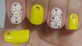 Unhas Decoradas com Flores para a Primavera Manual Bela e Simples [upl. by Merell]