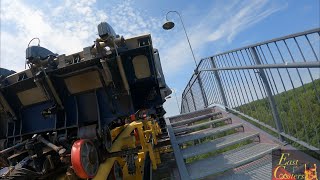 Batwing POV 4K Back Row 60fps Six Flags America Bowie MD [upl. by Adne]