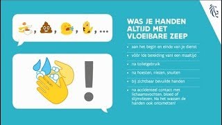 Campagne handhygiëne woonzorgcentra  correct handen wassen met vloeibare zeep [upl. by Villiers]