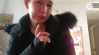 Michael Kors Womans Faux Fur Hooded Puffer Scuba belted Coat Black Jacket LAS VEGAS VLOG PINAY [upl. by Yenoh705]