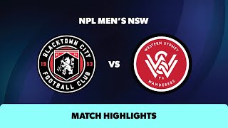 NPL Mens NSW Round 26 Highlights –Blacktown City v WSW [upl. by Justino276]