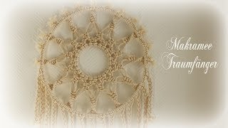 Makramee Traumfänger  DIY  Macrame Dreamcatcher eng sub [upl. by Rothschild]