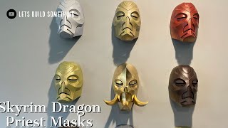 Lets Build The Dragon Priest Masks From Skyrim  3D Printing  Painting  Prop making [upl. by Rinee500]