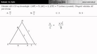 Zadanie 14  Matura z matematyki 8 maj 2012 [upl. by Curren]
