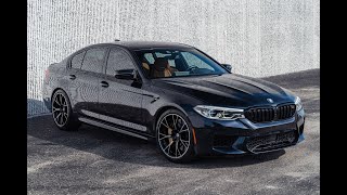 Azurite Black Metallic 2019 BMW M5 Competition Full Walkthrough [upl. by Jdavie803]