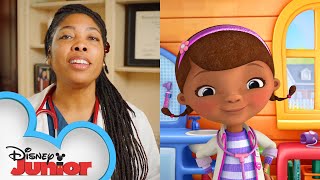 Doc Checks In with Real Doctors and Nurses 🏥  Doc McStuffins The Doc is In  Disney Junior [upl. by Xel226]