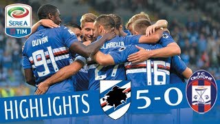 Sampdoria  Crotone 50  Highlights  Giornata 9  Serie A TIM 201718 [upl. by Eyanaj]