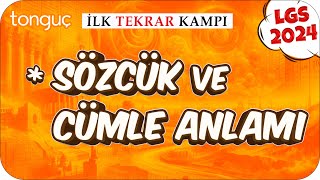 Sözcük ve Cümle Anlamı 🔄 LGS İlk Tekrar Kampı Türkçe 2024LGS [upl. by Attiuqram651]