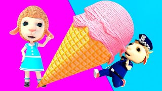 Very Big Ice Cream  Dolly and Friends  Wont Your Teeth Hurt  Funny Cartoon [upl. by Pinckney405]