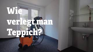 Teppich verlegen  Wie verlegt man Teppich  RentSetGo [upl. by Barthold407]