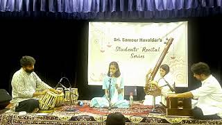 Raag BageshreeJnanada BhatSameer Havaldars Student Recital [upl. by Anilos]