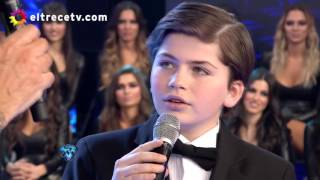 Martín de 12 años cantó quotCarusoquot y conmovió a todo el piso [upl. by Attaynik]