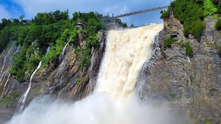 MONTMORENCY FALLS  Parc de la Chute‑Montmorency Québec [upl. by Ameg]