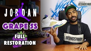 2006 Fresh Prince Jordan 5 Grape Restoration by Vick Almighty [upl. by Tumer]