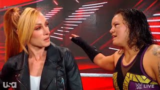 Shayna Baszler confronts Becky Lynch in backstage  WWE RAW 872023 [upl. by Ranie]