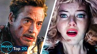 Top 20 Saddest Death Scenes in Superhero Movies [upl. by Nerval]