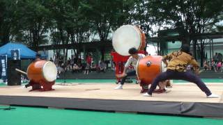 和太鼓 三宝会  三宅 WADAIKO SANPOUKAI  MIYAKE 201107181mpg [upl. by Einittirb]