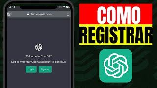 Cómo registrarse en chatgpt [upl. by Ahsed338]