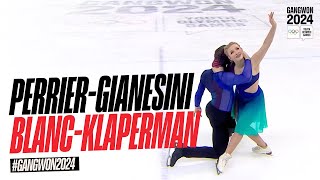 PerrierGianesini Ambre amp BlancKlaperman Samuel 🇫🇷 Ice Dance first place performance [upl. by Attiuqehs364]