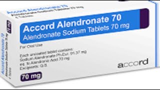 Alendronate Binosto Fosamax to treat osteoporosis caused by menopause steroid use or gonadal fai [upl. by Aneehsat499]