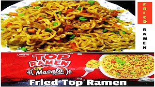 Top Ramen Masala Noodles Recipe  Fried Top Ramen Noodles  Dry Top Ramen noodles Stir Fry Top Ramen [upl. by Warde]