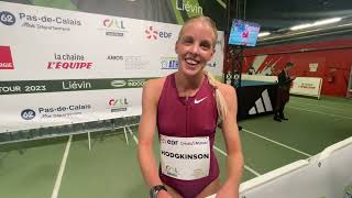 Keely Hodgkinson Just Misses British Record With15771 World Lead 800m at Leivin World Indoor Tour [upl. by Leirrad]