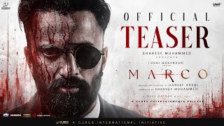 Marco Official Malayalam Teaser  Unni Mukundan  Shareef Muhammed  Haneef Adeni  Ravi Basrur [upl. by Hamirak]