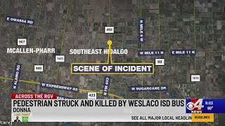 Victim of autoped crash dies after being struck by Weslaco ISD bus [upl. by Harbot]