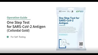 【COVID19 SelfTest Operation Guide】Getein One Step Test for SARSCoV2 Antigen Colloidal Gold [upl. by Denton]