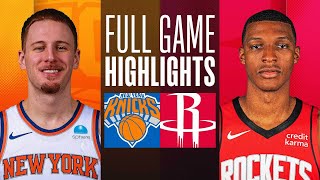 KNICKS at ROCKETS  FULL GAME HIGHLIGHTS  February 12 2024 [upl. by Hendren]