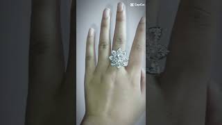 Diamond cut finger ring  price 700 shortvideo youtubeshorts fingerringrs [upl. by Orgalim]