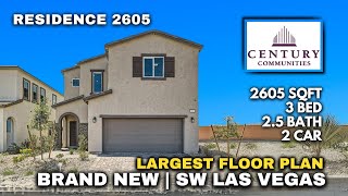 Residence 2605  Largest Floor Plan at Southwind by Century Communities in Las Vegas [upl. by Denney460]