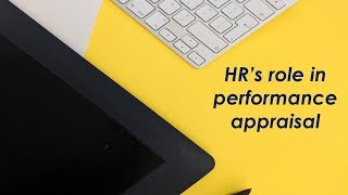 HRs role in performance appraisal [upl. by Noyr634]