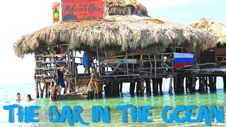 A TRIP TO FLOYDS PELICAN BAR IN THE MIDDLE OF THE OCEAN  South Coast Jamaica [upl. by Enasus]