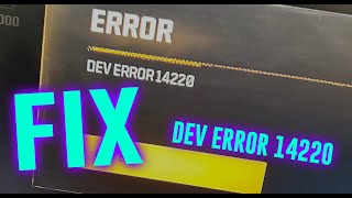 HOW TO FIX DEV ERROR 14220 ON PC BLACK OPS 6  METHOD 1 [upl. by Orteip717]