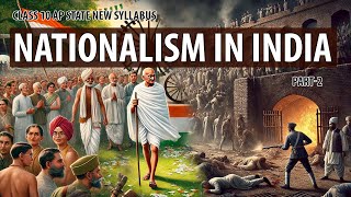 Nationalism in India Explanation in Telugu part2 Class10 History  AP amp CBSE Syllabus [upl. by Benedikta]