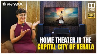 Home Theater Tour  Dolby Atmos 712  Home Theater in Kerala House  EMOTIVA  SVS CLIMAX CINEMAS [upl. by Gnil]