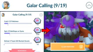 New Team Rocket Research “Galar calling” 919 Special research Pokemon go [upl. by Ennaillek]