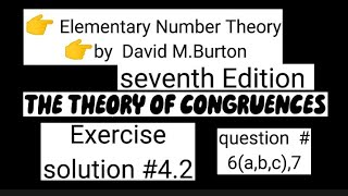 Elementary Number Theory CONGRUENCES Exercise solution 42 question 67 [upl. by Carmelle]