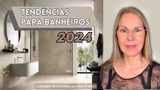 Sete tendências para banheiro em 2024 em projetos incríveis [upl. by Squires]