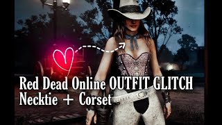 Red Dead Online Outfit Glitch Necktie and Corset [upl. by Valente]